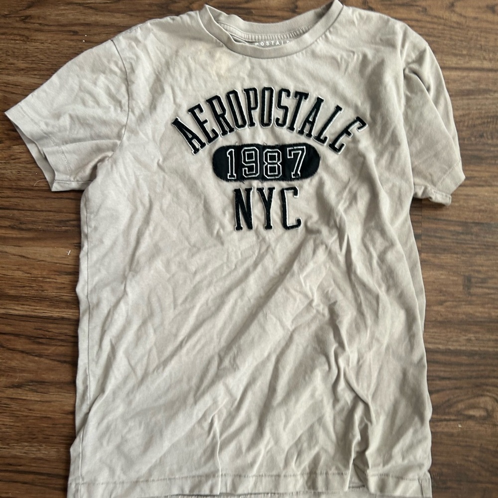 Aeropostale Tan NYC Tee Shirt